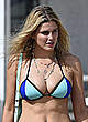 Ashley James сleavage in blue bikini pics