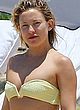Kate Hudson paparazzi yellow bikini photos pics
