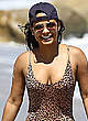 Christina Milian in leopard print swimsuit pics