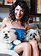 Lisa Edelstein posing with doggies pics