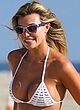 Samantha Hoopes busty in a white mesh bikini pics