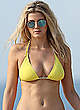 Ashley James in yellow bikini in ibiza pics