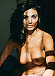 Melina DiMarco posing topless for magazine pics