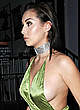 Chloe Goodman sideboob in short green dress pics