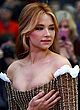 Haley Bennett showing tits in strapless gown pics