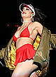 Charli XCX sexy performs in red bikini pics