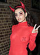 Charli XCX in red see through dress pics