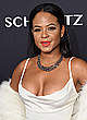 Christina Milian cleavage in long white dress pics