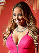Mariah Carey sexy cleavage in pink dress pics