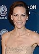 Hilary Swank busty in strapless lace dress pics
