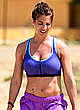Gemma Atkinson working out on a beach pics