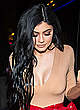 Kylie Jenner in short skirt and tight top pics