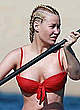 Iggy Azalea paddle boarding in red bikini pics