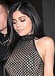 Kylie Jenner busty & leggy in c-thru outfit pics