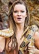 Caitlin O'Connor naked pics - topless with a giant snake