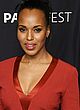 Kerry Washington sexy cleavage in red suit pics
