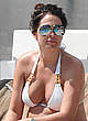 Danielle Lloyd in white bikini poolside pics
