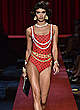 Sara Sampaio long sexy legs runway photos pics