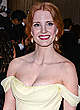 Jessica Chastain cleavage in yellow dress pics