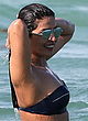 Priyanka Chopra busty in blue strapless bikini pics