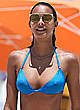 Lais Ribeiro in blue bikini on a beach pics