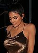 Kylie Jenner busty & leggy in a shiny gown pics