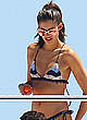 Sara Sampaio in a bikini on a yacht pics