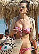 Alessandra Ambrosio in bikini on a beach pics