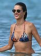 Alessandra Ambrosio in spotted bikini in ibiza pics