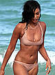 Chanel Iman in bikini on a beach in miami pics