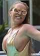 Aisleyne Horgan-Wallace busty in a thong swimsuit pics