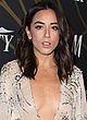 Chloe Bennet flashing pasties and cleavage pics
