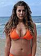 Imogen Thomas in orange and black bikini pics