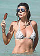 Heidi Klum in bikini with ice cream pics