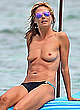 Heidi Klum naked pics - topless on a beach in mexico