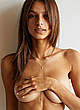 Bruna Lirio naked pics - posing topless cover her boobs