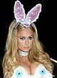 Paris Hilton busty & leggy as sexy bunny pics