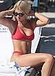 Sofia Richie in red bikini on a beach pics