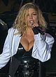 Stacy Ferguson showing huge cleavage on stage pics