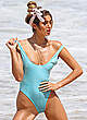 Belle Lucia in blue bikini and swimsuit pics