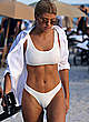 Sofia Richie cameltoe in white bikini pics