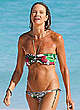 Elle Macpherson in a bikini on a beach pics