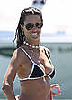 Alessandra Ambrosio in a bikini on a boat pics