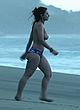 Lola Naymark naked pics - walking topless on the beach