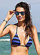 Julia Pereira sexy in striped bikini  pics