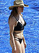 Frances Bean Cobain in black bikini poolside pics