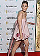Kate Mara posing in short pink dress pics