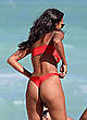 Lais Ribeiro in red bikini at miami beach pics