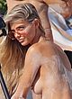 Danielle Knudson posing topless at the beach pics