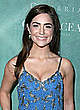 Janet Montgomery slight cleavage at a party pics